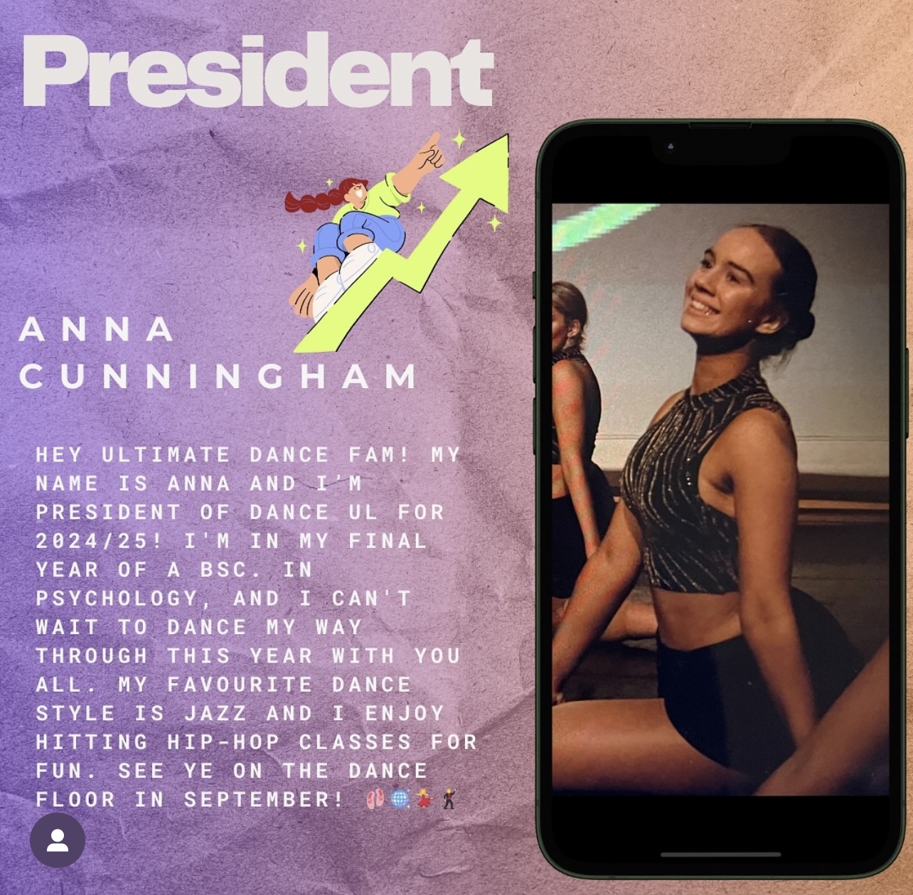 Introducing Anna: Dance UL President 