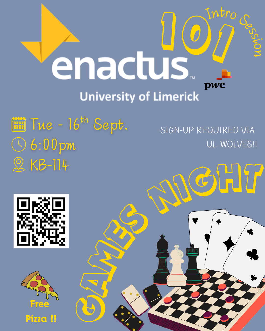 Enactus 101: Games, Pizza & Fun Night!