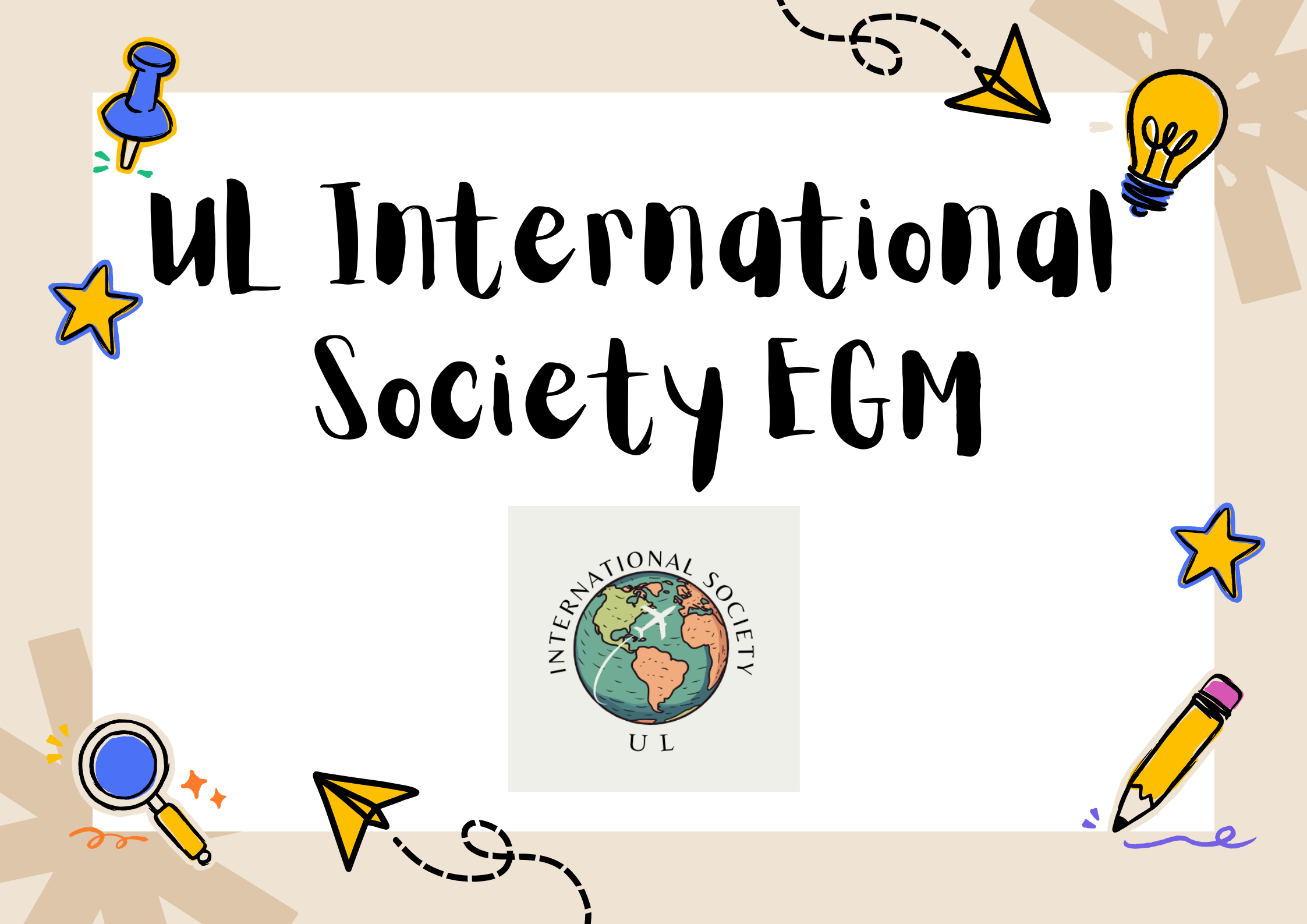 International Society Rescheduled EGM