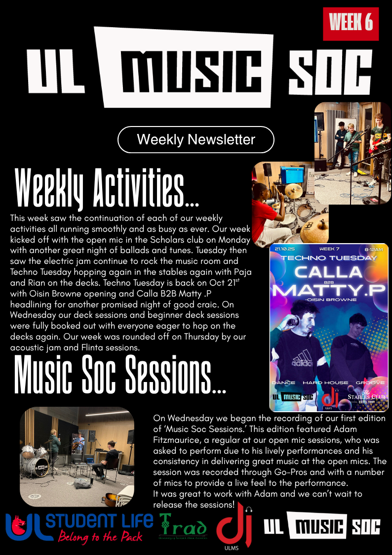 Weekly Newsletter Week 6