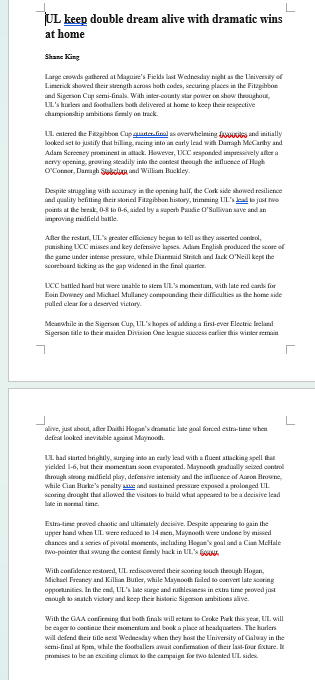 Fitzgibbon and Sigerson Double Potential